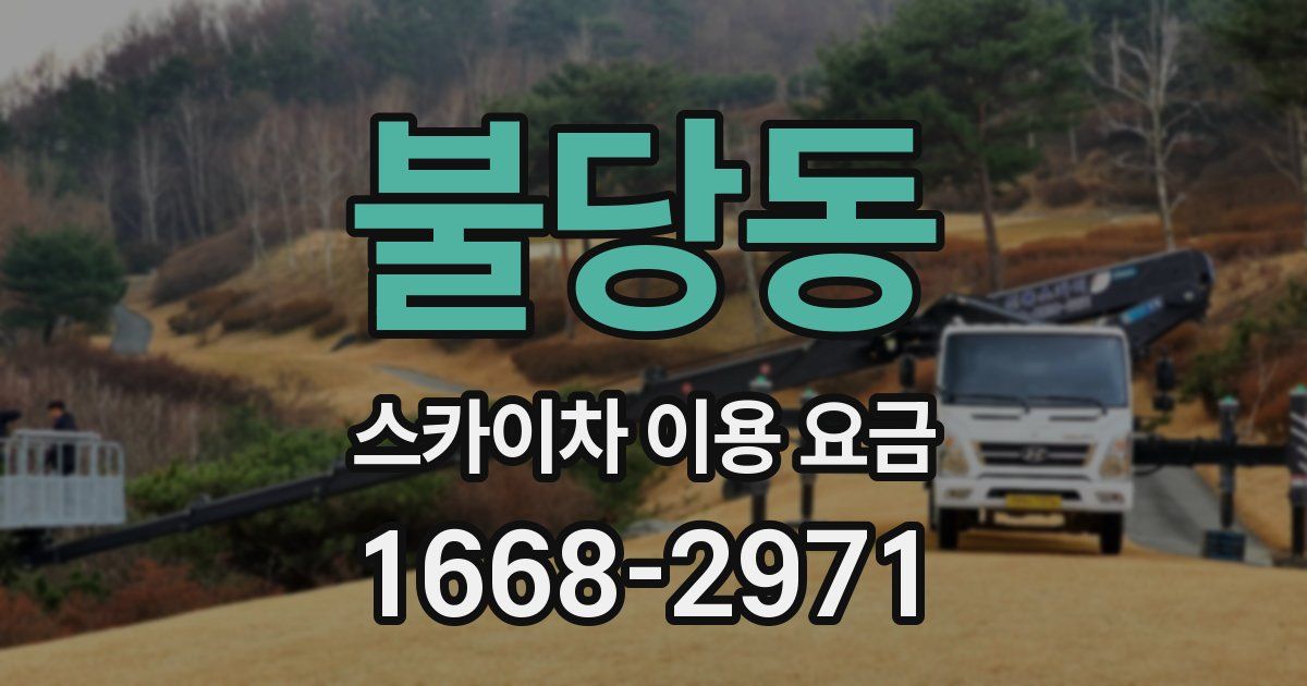 불당동 스카이차 이용 요금