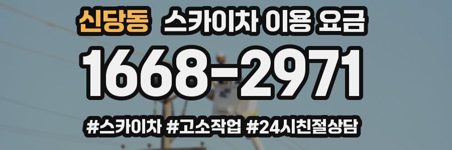 신당동 스카이차 이용 요금