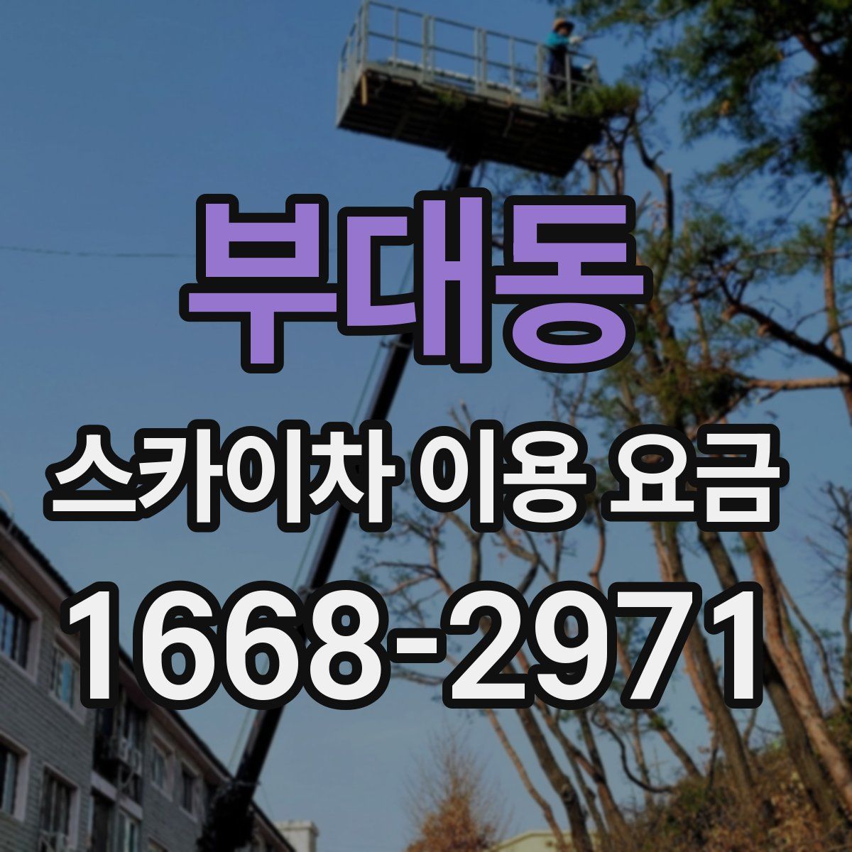 부대동 스카이차 이용 요금