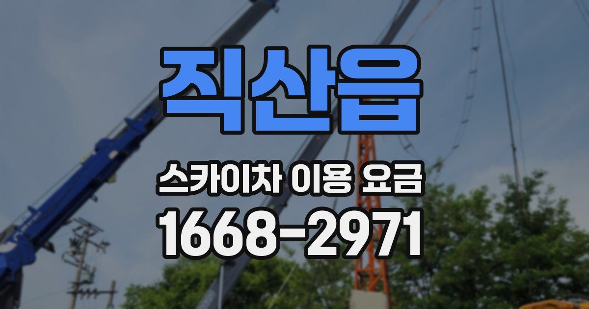 직산읍 스카이차 이용 요금