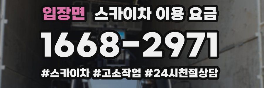 입장면 스카이차 이용 요금