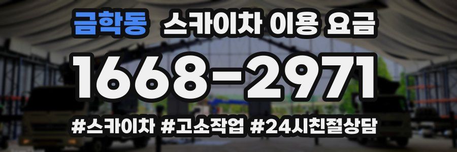 금학동 스카이차 이용 요금