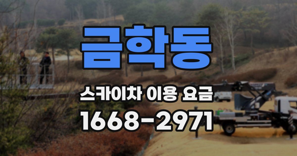 금학동 스카이차 이용 요금