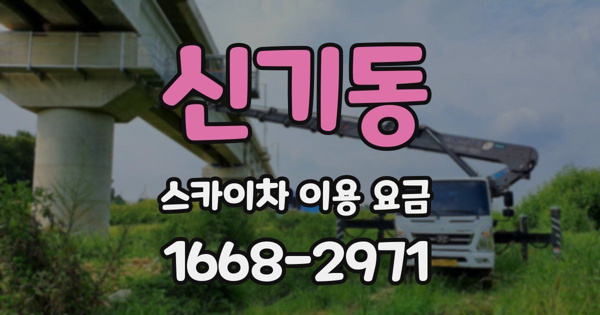 신기동 스카이차 이용 요금