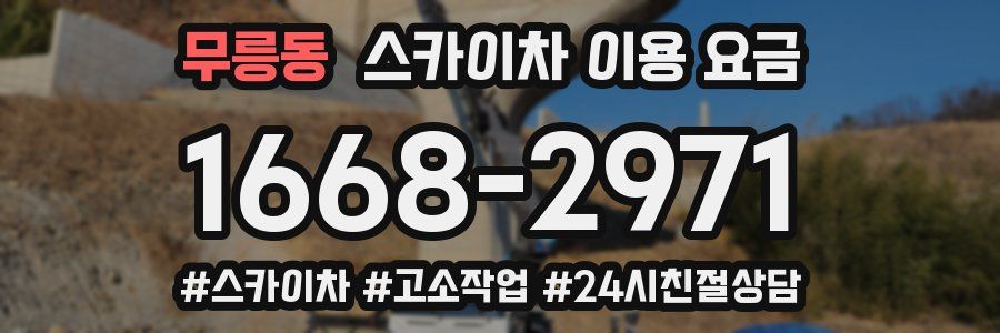 무릉동 스카이차 이용 요금
