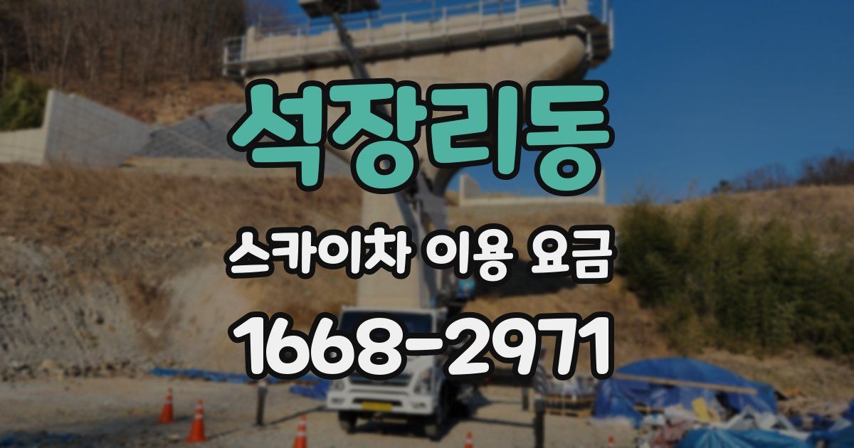 석장리동 스카이차 이용 요금
