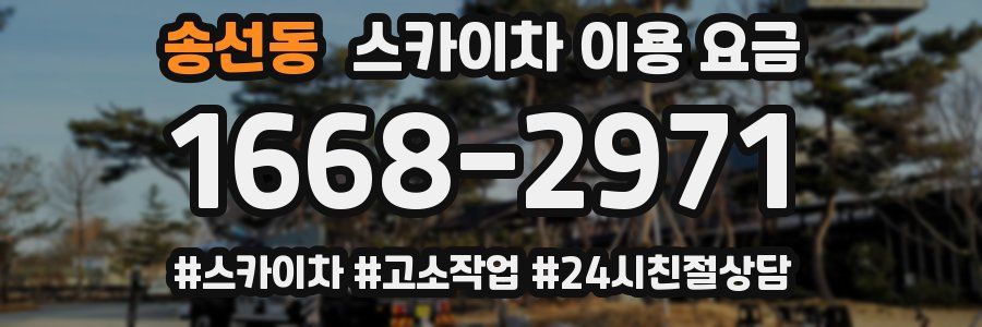 송선동 스카이차 이용 요금