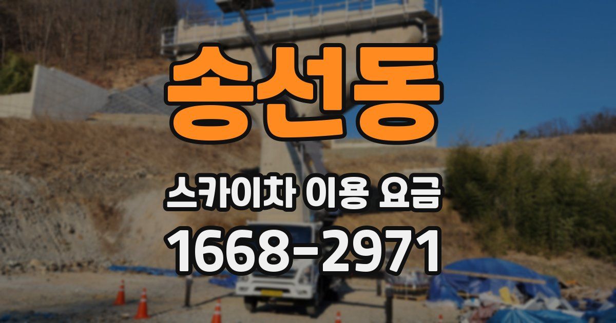 송선동 스카이차 이용 요금