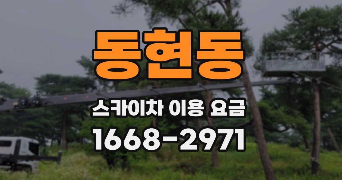 동현동 스카이차 이용 요금
