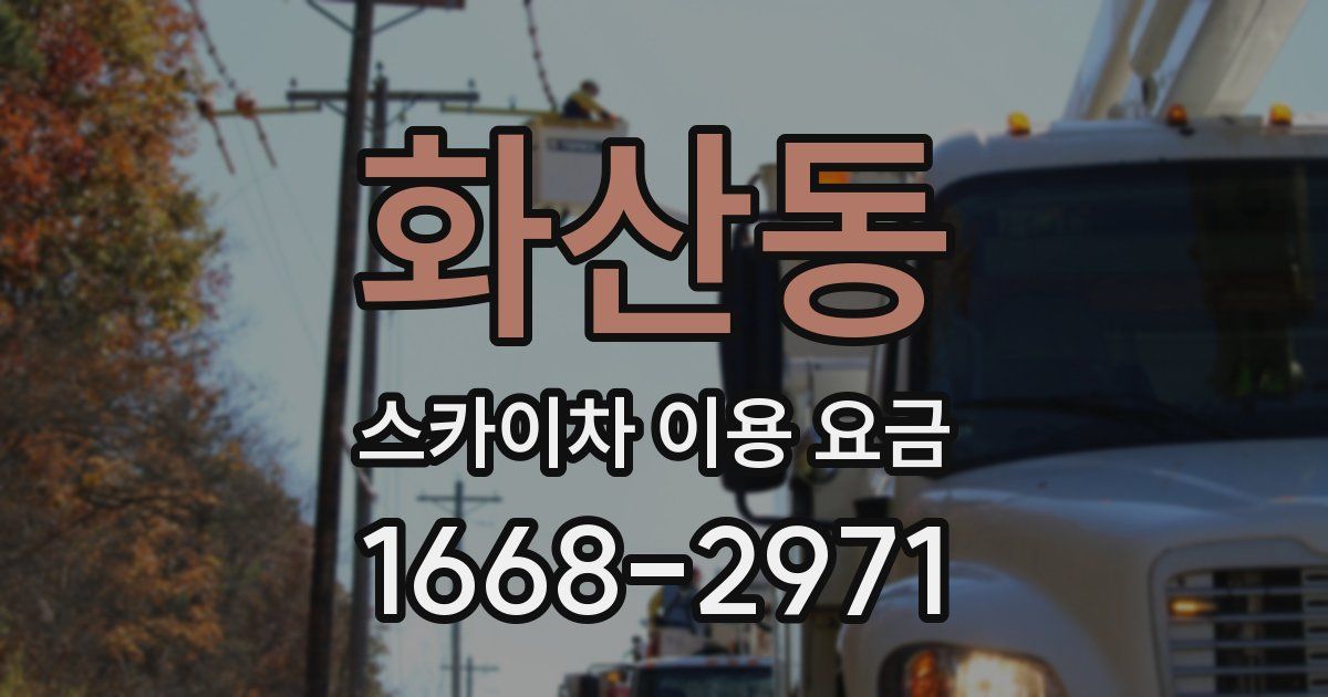 화산동 스카이차 이용 요금
