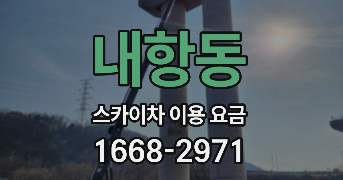 내항동 스카이차 이용 요금