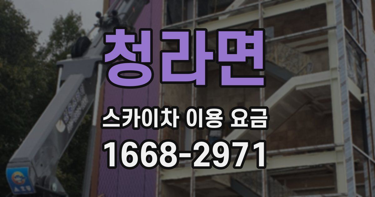 청라면 스카이차 이용 요금