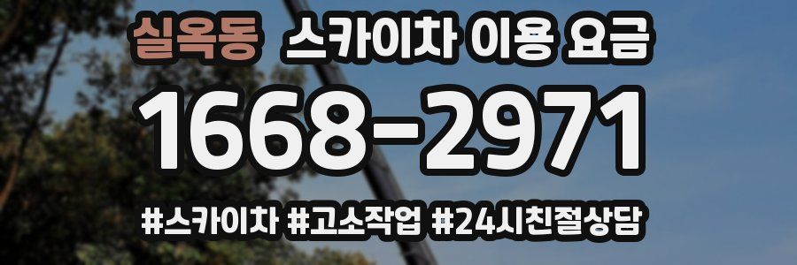 실옥동 스카이차 이용 요금