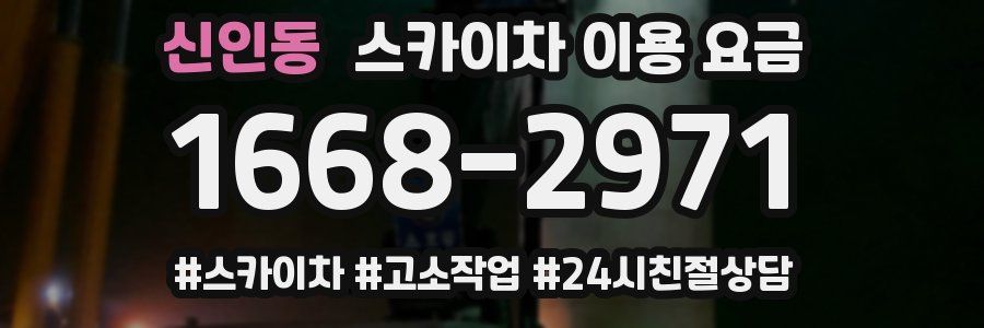 신인동 스카이차 이용 요금