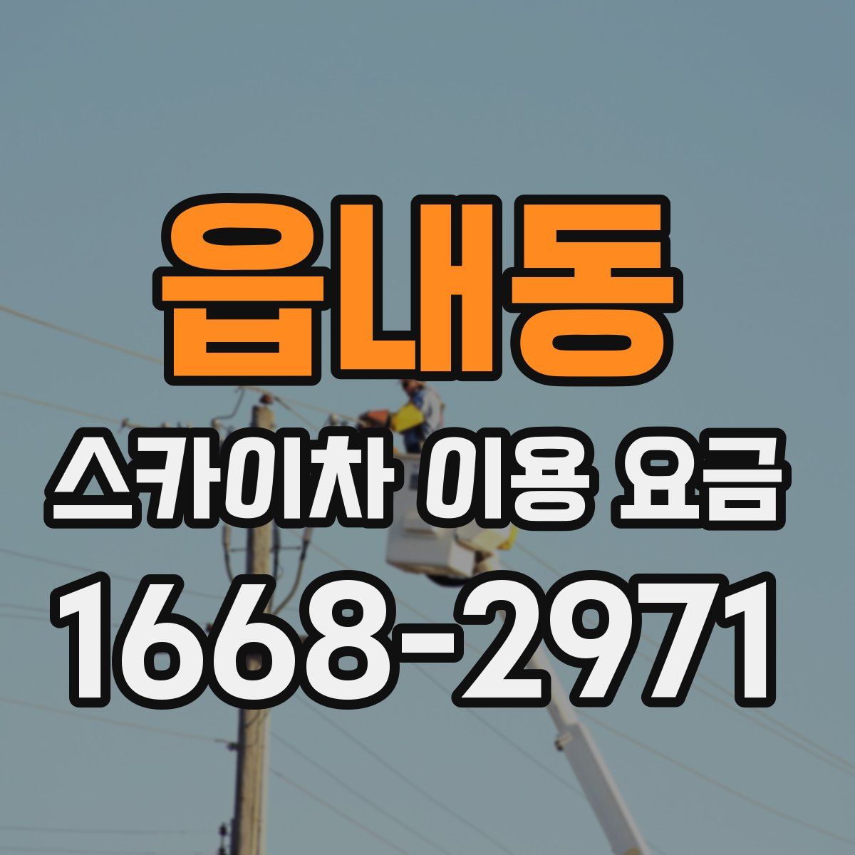 읍내동 스카이차 이용 요금