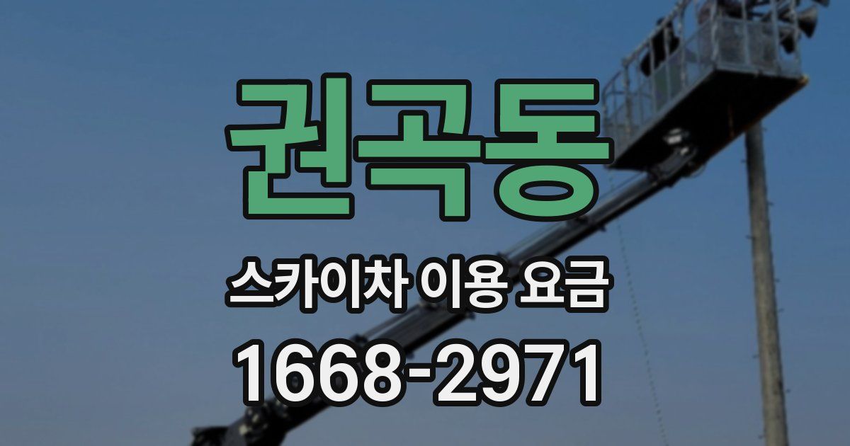 권곡동 스카이차 이용 요금