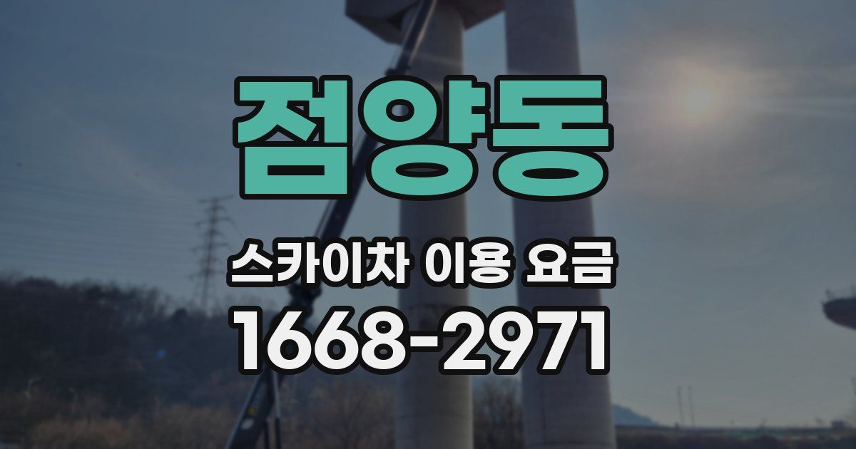 점양동 스카이차 이용 요금