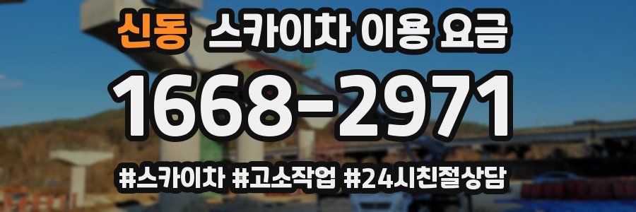 신동 스카이차 이용 요금