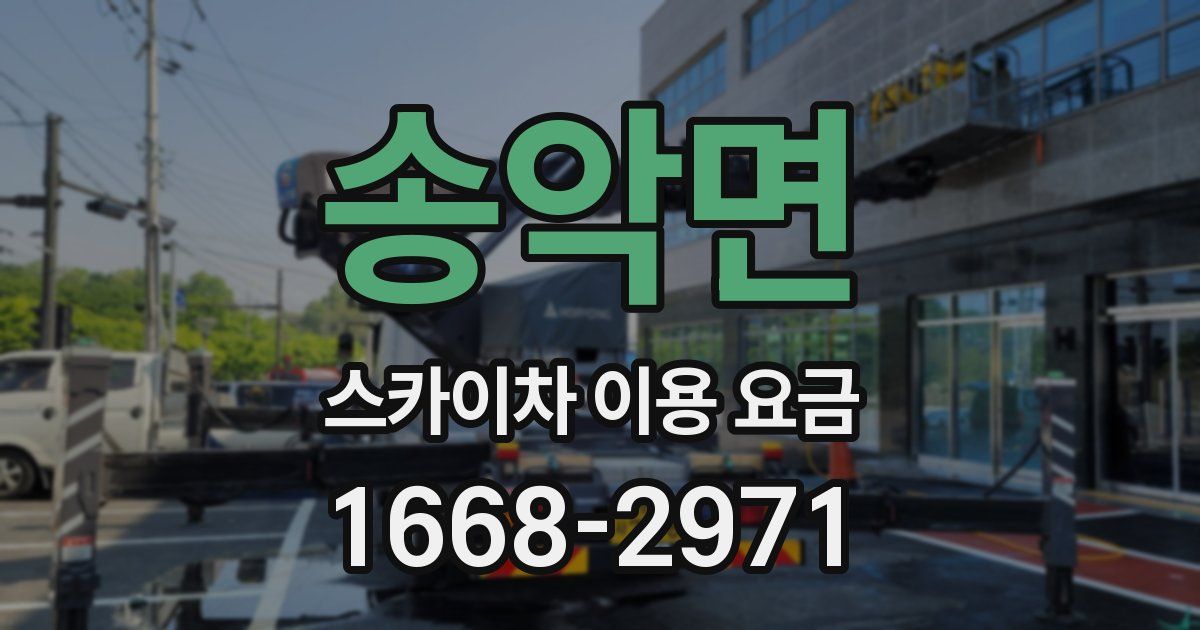 송악면 스카이차 이용 요금