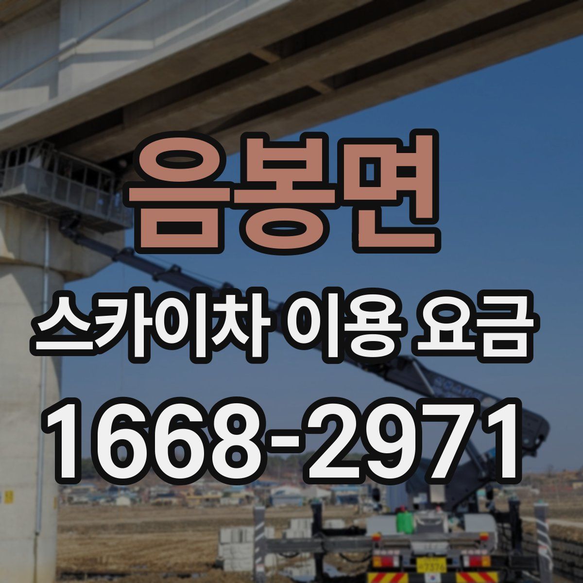 음봉면 스카이차 이용 요금