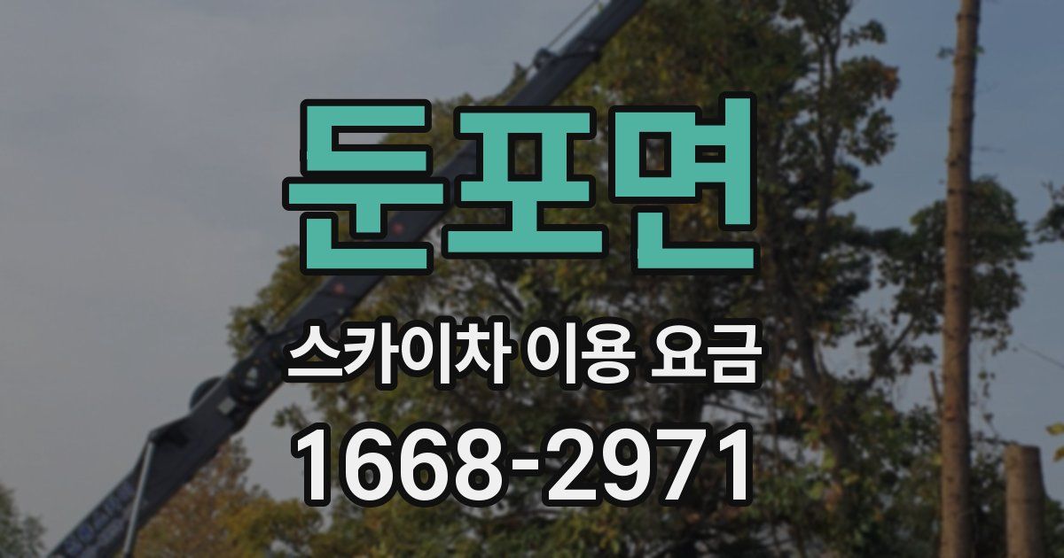 둔포면 스카이차 이용 요금