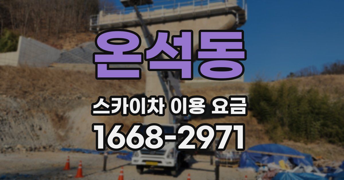 온석동 스카이차 이용 요금
