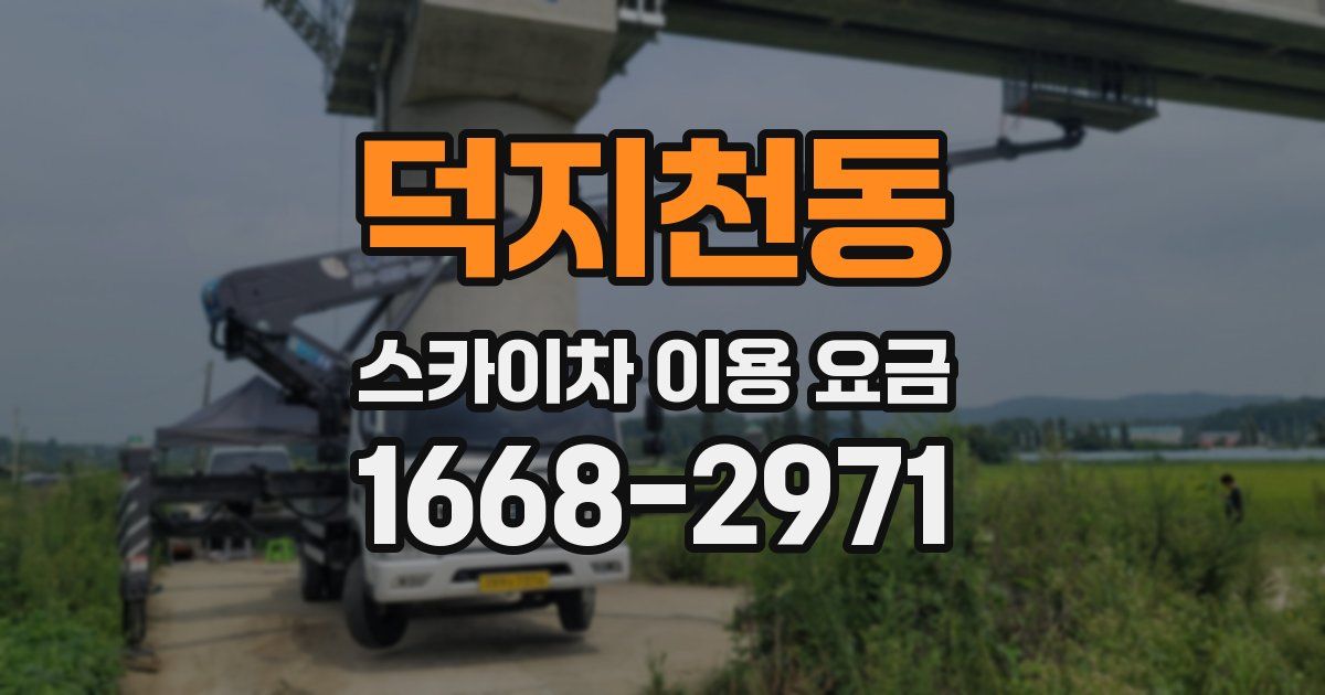 덕지천동 스카이차 이용 요금
