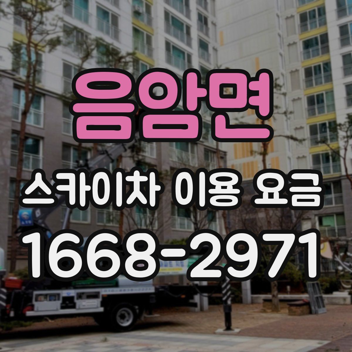 음암면 스카이차 이용 요금