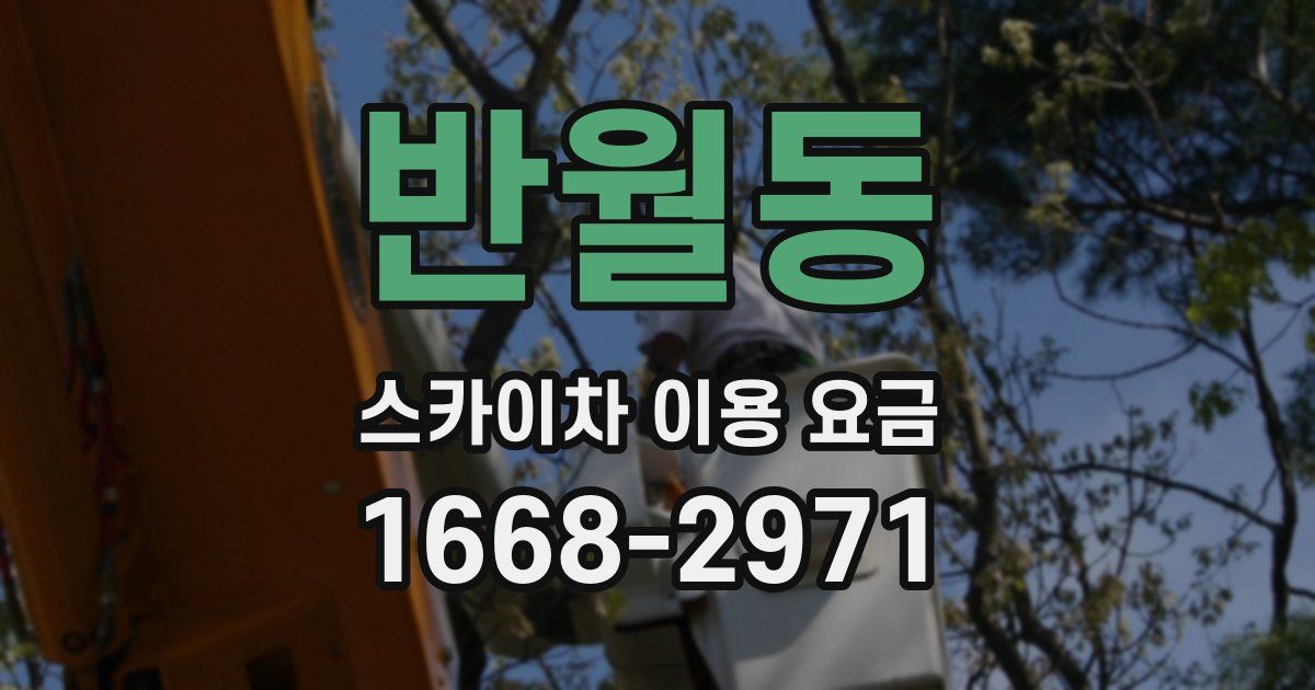 반월동 스카이차 이용 요금