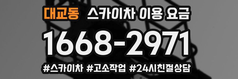 대교동 스카이차 이용 요금