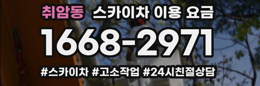 취암동 스카이차 이용 요금