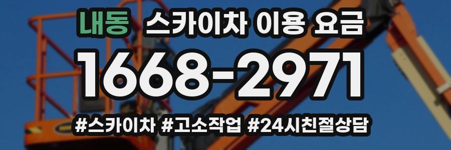 내동 스카이차 이용 요금