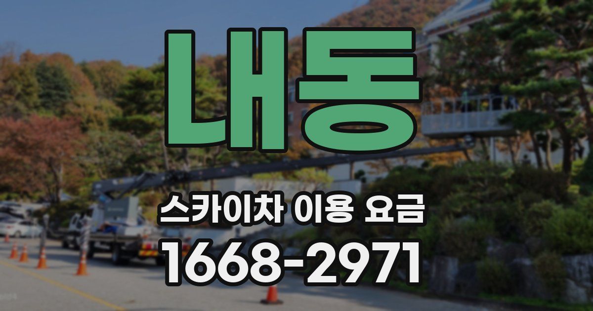 내동 스카이차 이용 요금