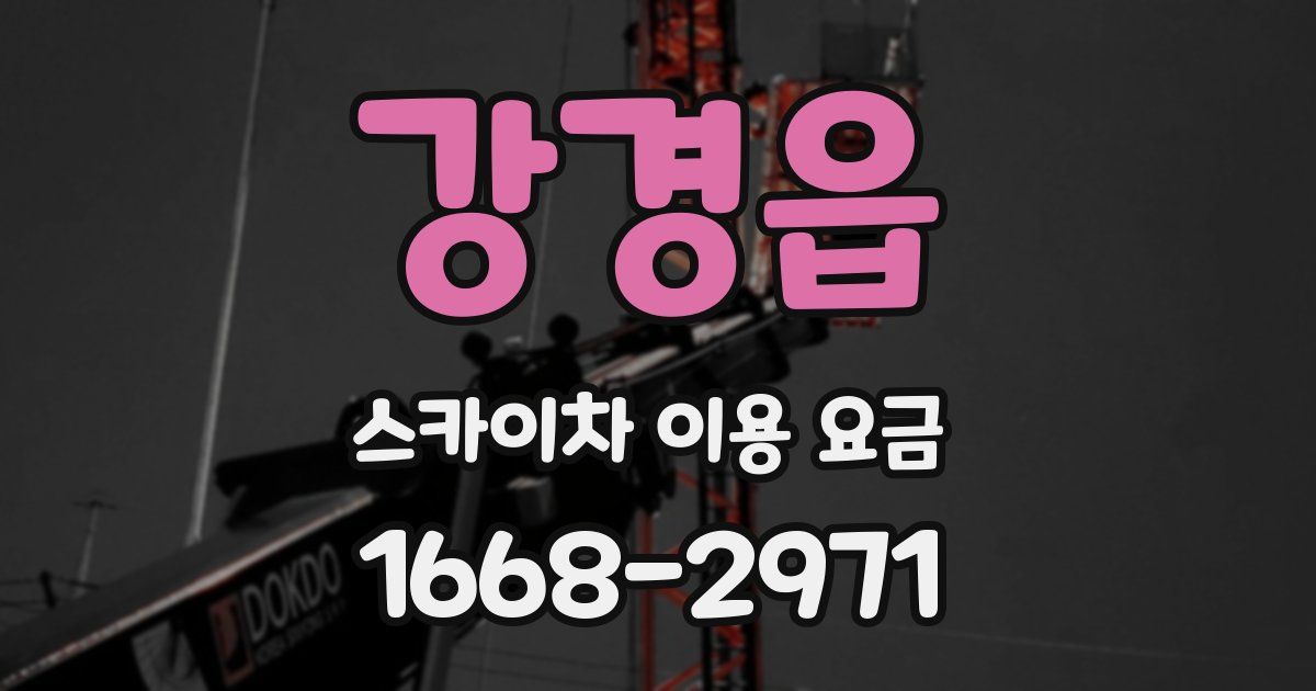 강경읍 스카이차 이용 요금