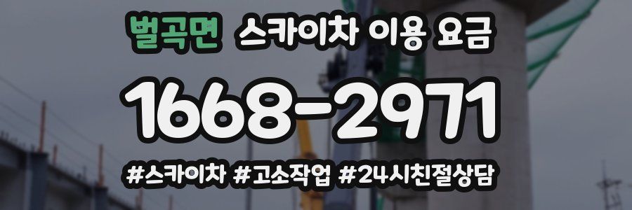벌곡면 스카이차 이용 요금