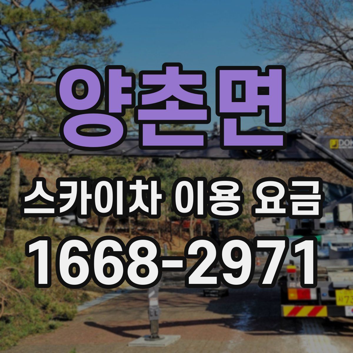 양촌면 스카이차 이용 요금