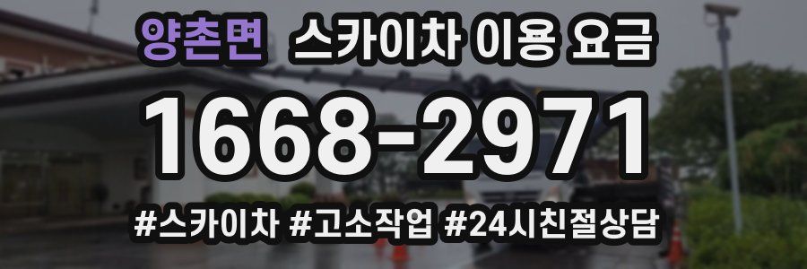 양촌면 스카이차 이용 요금