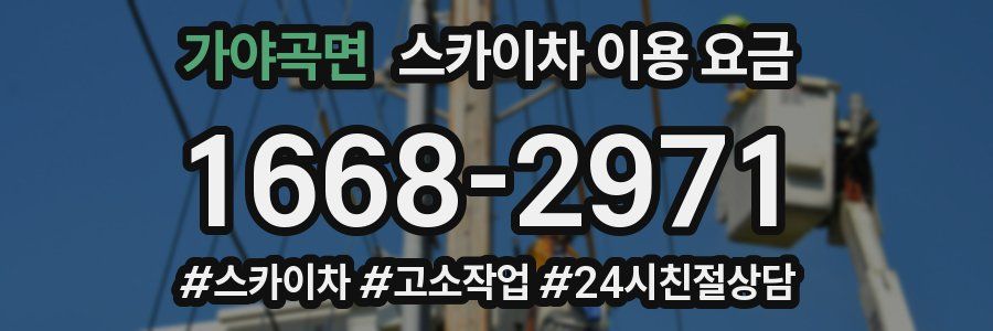 가야곡면 스카이차 이용 요금