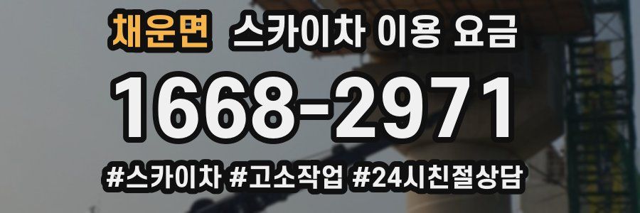 채운면 스카이차 이용 요금