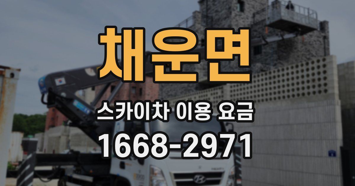 채운면 스카이차 이용 요금