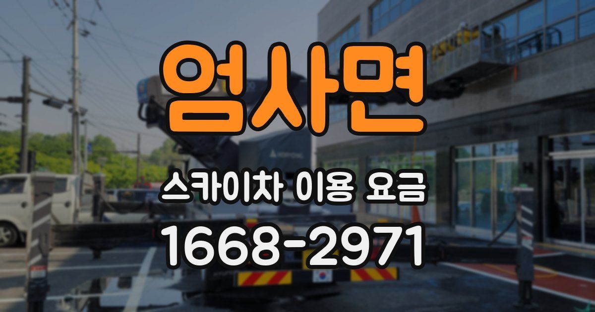 엄사면 스카이차 이용 요금