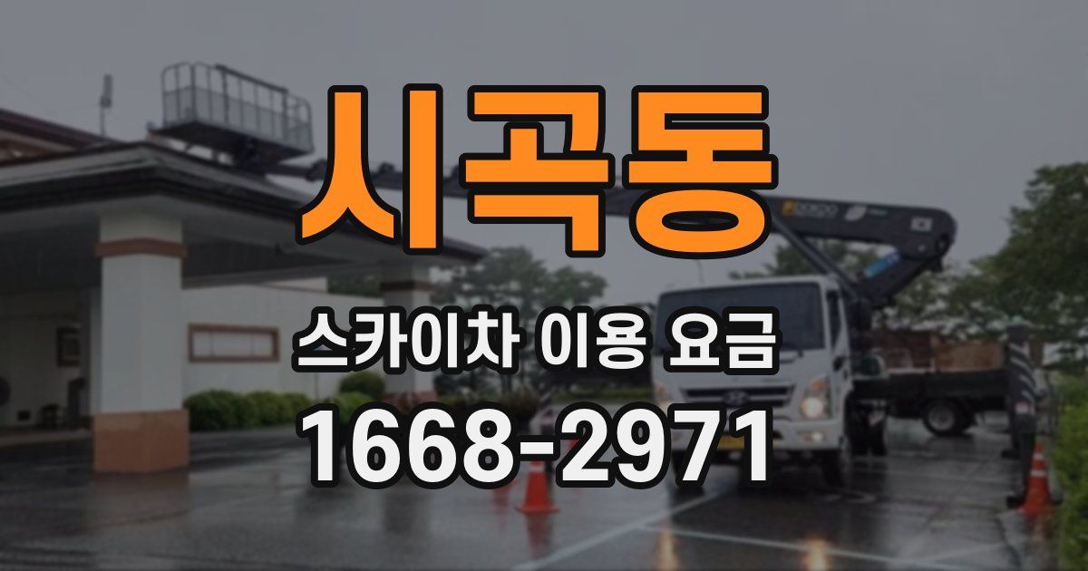 시곡동 스카이차 이용 요금