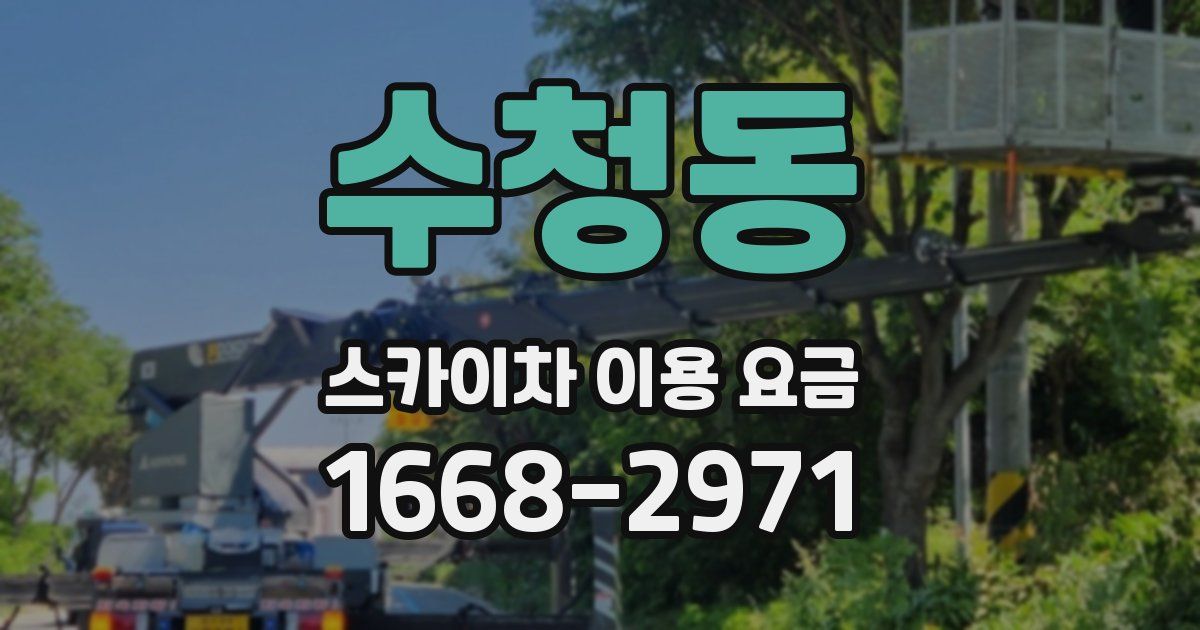 수청동 스카이차 이용 요금