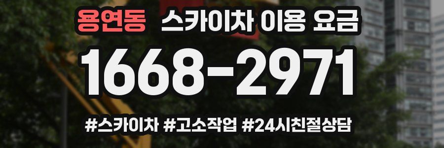 용연동 스카이차 이용 요금