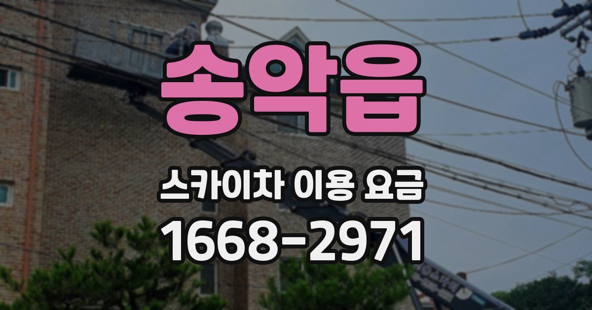송악읍 스카이차 이용 요금