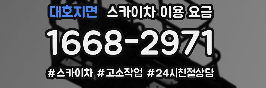 대호지면 스카이차 이용 요금