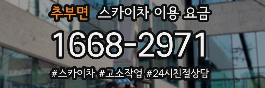 추부면 스카이차 이용 요금