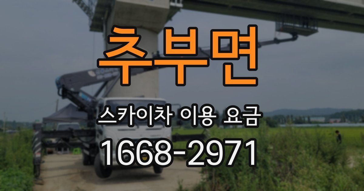 추부면 스카이차 이용 요금