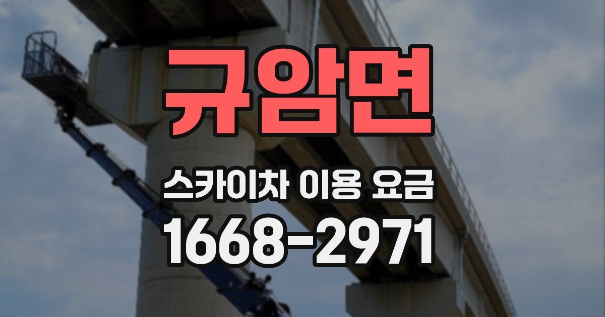 규암면 스카이차 이용 요금