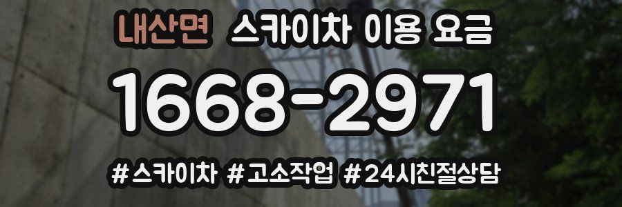 내산면 스카이차 이용 요금
